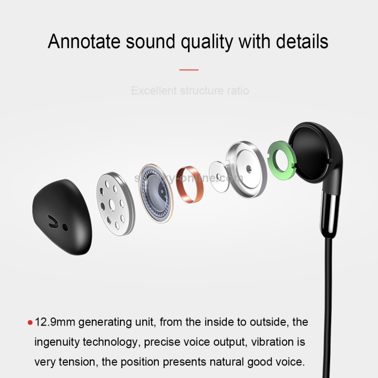 USAMS EP-15 ABS + TPE 3.5mm In-Ear Wired Stereo Earphone USAMS EP-15 ABS + TPE 3.5mm In-Ear Wired Stereo Earphone