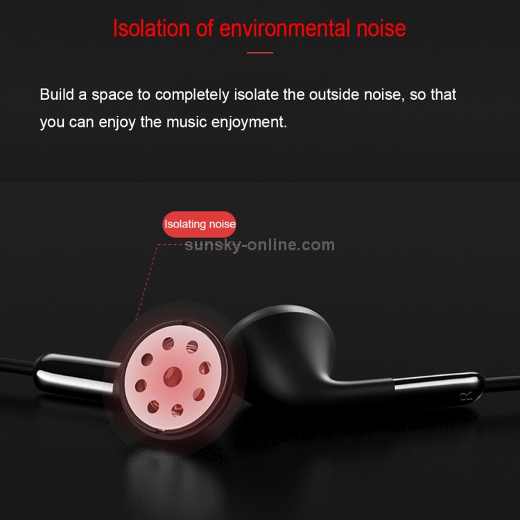 USAMS EP-16 ABS + TPE 3.5mm Flat In-Ear Bluetooth Stereo Earphone with Line Control