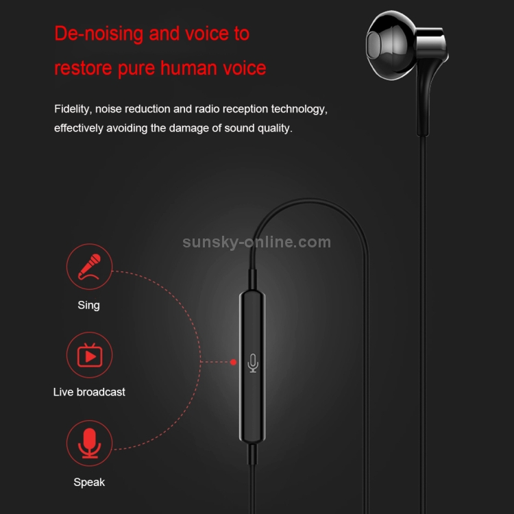 USAMS EP-17 ABS + TPE 3.5mm In-Ear Wired Stereo Earphone USAMS EP-17 ABS + TPE 3.5mm In-Ear Wired Stereo Earphone