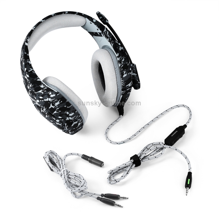 ONIKUMA K1 Auriculares para juegos con cancelación de ruido y graves profundos con micrófono, Para PS4, teléfono inteligente, tableta, PC, portátil - 5