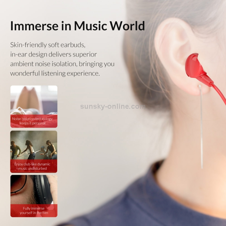 ORICO SOUNDPLUS-RP1 1.2m In-Ear Music Headphones with Mic ORICO SOUNDPLUS-RP1 1.2m In-Ear Music Headphones with Mic