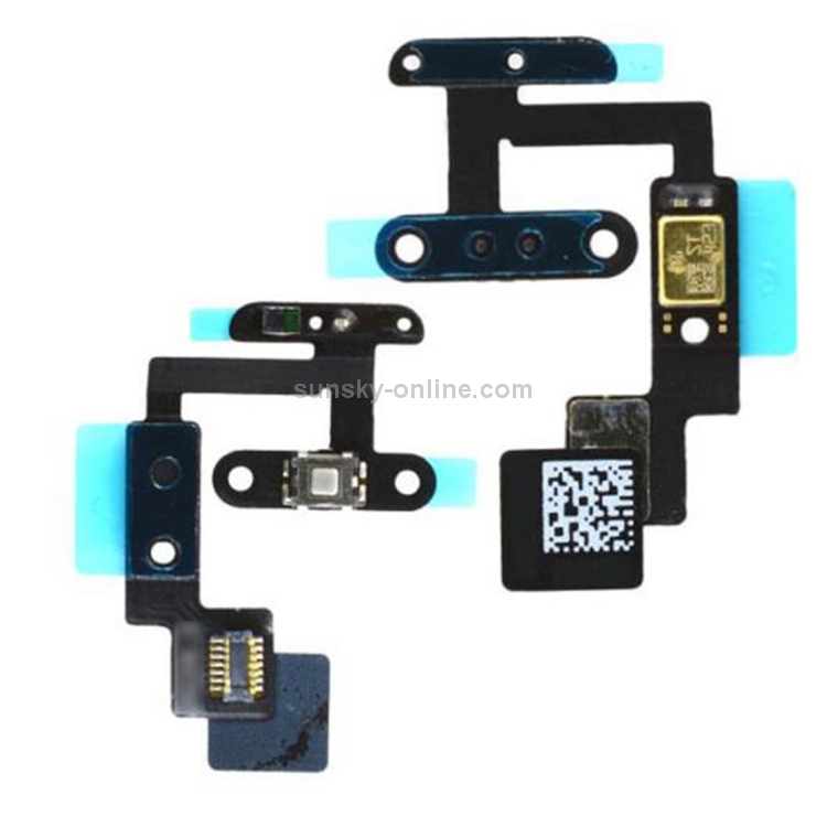 Botón de encendido y cable flexible para micrófono para Apple iPad Air 2 / iPad 6 - 1