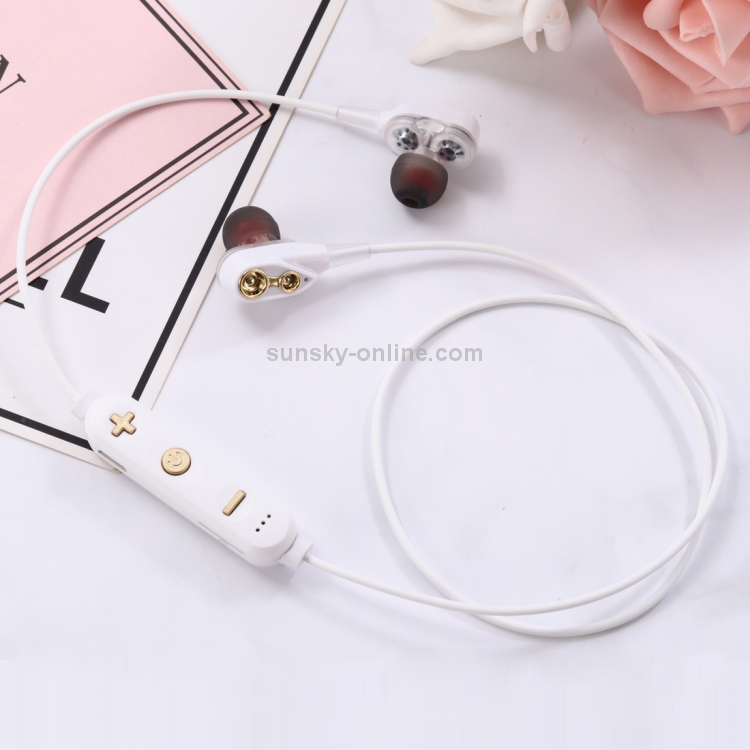 MG-G23 Portable Sports Bluetooth V5.0 Bluetooth Headphones, with 4 Speakers(White) MG-G23 Portable Sports Bluetooth V5.0 Bluetooth Headphones, with 4 Speakers(White)