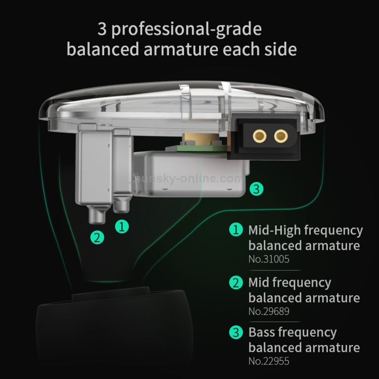 Kz As06 Balanced Armature Earbuds KZ AS10 5BA Headset Balance