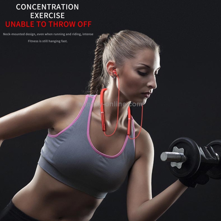 Q30 Neck Hanging Type Sport Bass Stereophonic Magnetic Attraction Bluetooth V5.0 Bluetooth Headphone(Red) Q30 Neck Hanging Type Sport Bass Stereophonic Magnetic Attraction Bluetooth V5.0 Bluetooth Headphone(Red)