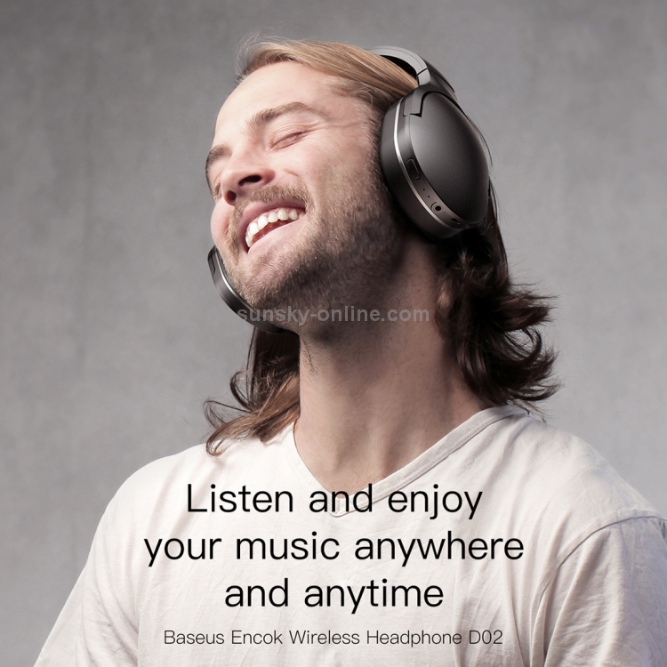 Baseus Encok D02 Bluetooth 5.0 Subwoofer Foldable Wireless Bluetooth Headset for Mobile Devices with Bluetooth, with Microphone & 3.5mm Jack(Black) Baseus Encok D02 Bluetooth 5.0 Subwoofer Foldable Wireless Bluetooth Headset for Mobile Devices with Bluetooth, with Microphone & 3.5mm Jack(Black)