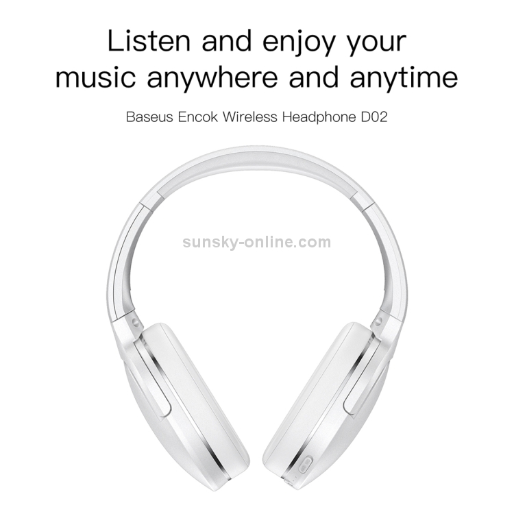Baseus Encok D02 Bluetooth 5.0 Subwoofer Foldable Wireless Bluetooth Headset for Mobile Devices with Bluetooth, with Microphone & 3.5mm Jack(Black) Baseus Encok D02 Bluetooth 5.0 Subwoofer Foldable Wireless Bluetooth Headset for Mobile Devices with Bluetooth, with Microphone & 3.5mm Jack(Black)