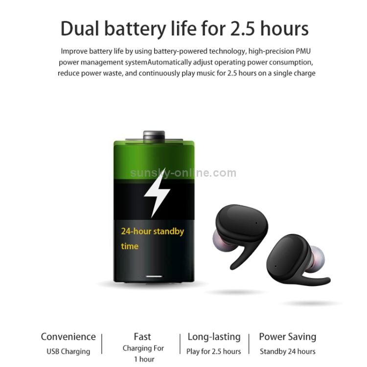 TWS 5.0 Binaural Wireless Touch Sensor Bluetooth Headset(Black) TWS 5.0 Binaural Wireless Touch Sensor Bluetooth Headset(Black)