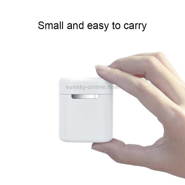 i20 Wireless Bullet Window TWS Bluetooth 5.0 Headset(White)