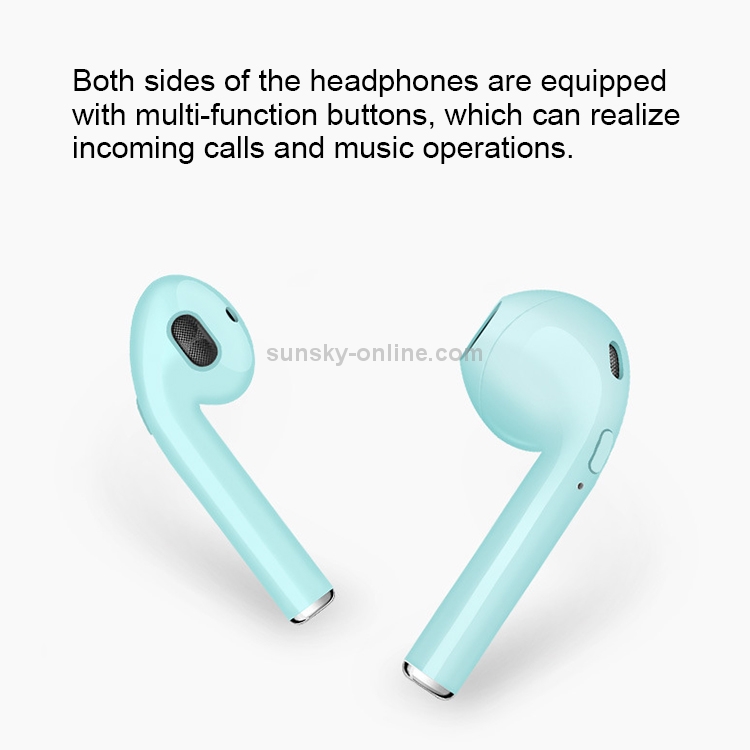i20 Wireless Bullet Window TWS Bluetooth 5.0 Headset(White)
