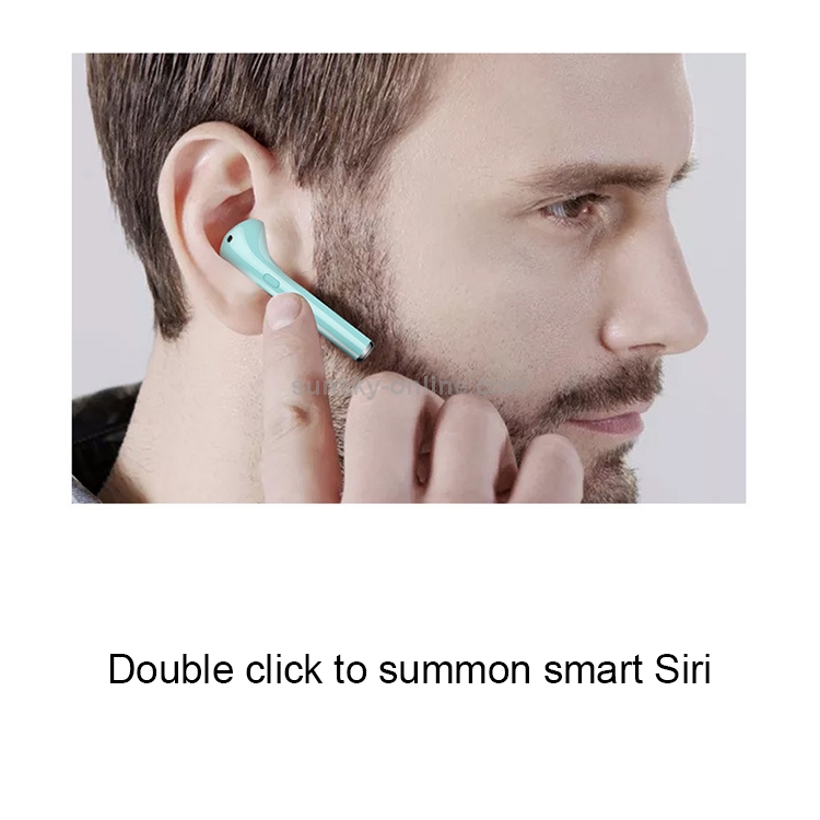 i20 Wireless Bullet Window TWS Bluetooth 5.0 Headset(White)