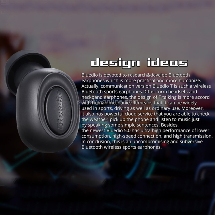 Bluedio T-talking Bluetooth Version 5.0 In-Ear Bluetooth Headset with USB Charging Cable(Black) Bluedio T-talking Bluetooth Version 5.0 In-Ear Bluetooth Headset with USB Charging Cable(Black)