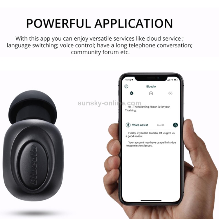 Bluedio T-talking Bluetooth Version 5.0 In-Ear Bluetooth Headset with USB Charging Cable(Black) Bluedio T-talking Bluetooth Version 5.0 In-Ear Bluetooth Headset with USB Charging Cable(Black)
