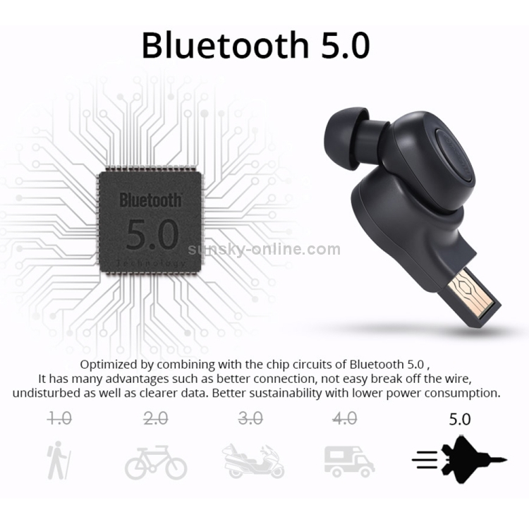 Bluedio T-talking Bluetooth Version 5.0 In-Ear Bluetooth Headset with USB Charging Cable(Black) Bluedio T-talking Bluetooth Version 5.0 In-Ear Bluetooth Headset with USB Charging Cable(Black)