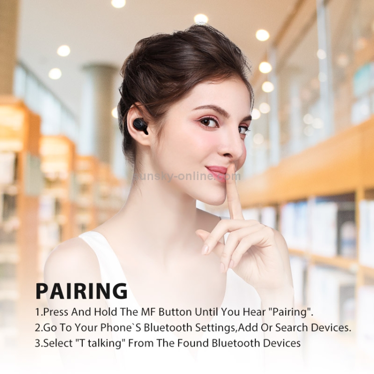 Bluedio T-talking Bluetooth Version 5.0 In-Ear Bluetooth Headset with USB Charging Cable(Black) Bluedio T-talking Bluetooth Version 5.0 In-Ear Bluetooth Headset with USB Charging Cable(Black)