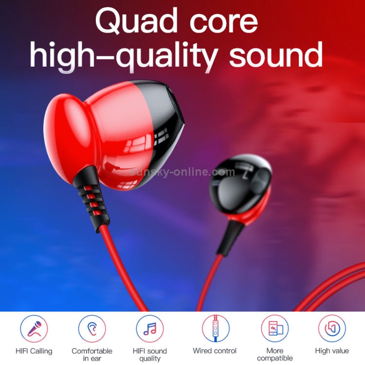 TOTUDESIGN EAVA-026 Grace Series Lossless Stereo Sound Wired Headset (Black) TOTUDESIGN EAVA-026 Grace Series Lossless Stereo Sound Wired Headset (Black)