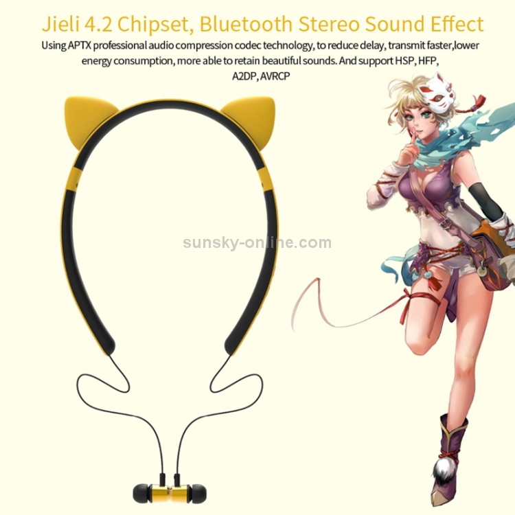 CYKE ZW29A Cartoon Antlers Shape Stereo Head-mounted Magnet Bluetooth Earphone CYKE ZW29A Cartoon Antlers Shape Stereo Head-mounted Magnet Bluetooth Earphone