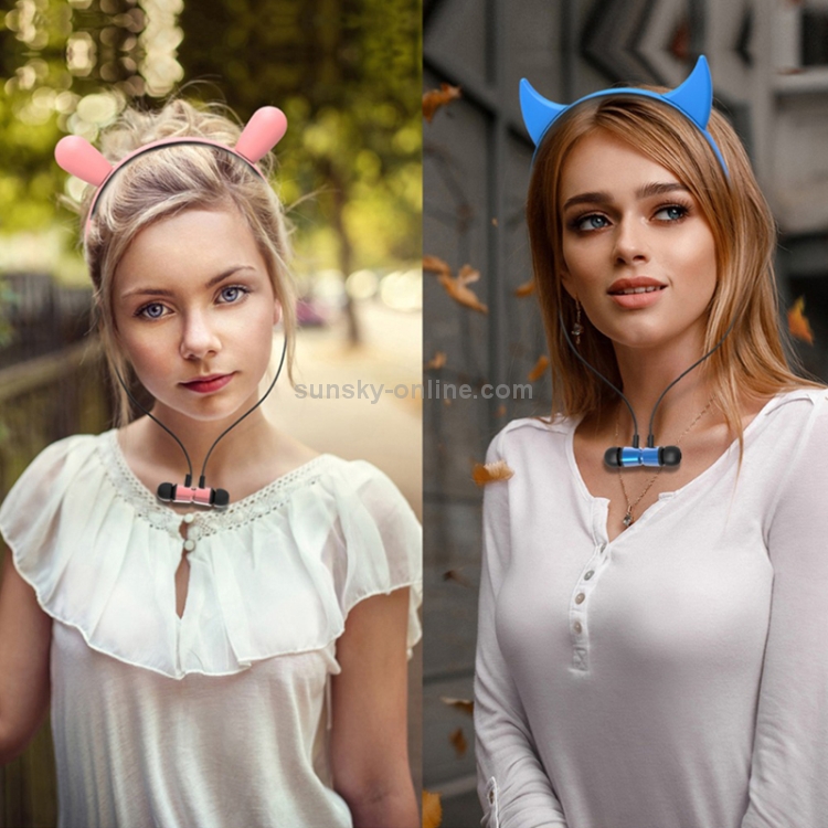 CYKE ZW29A Cartoon Antlers Shape Stereo Head-mounted Magnet Bluetooth Earphone CYKE ZW29A Cartoon Antlers Shape Stereo Head-mounted Magnet Bluetooth Earphone