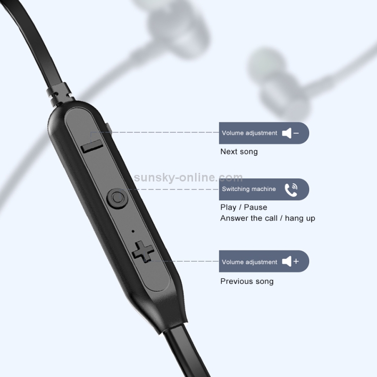 ipipoo GP-1 Magnetic Sports Wireless Bluetooth V4.2 Earphone Neck Halter Style In-ear Headset(Black) ipipoo GP-1 Magnetic Sports Wireless Bluetooth V4.2 Earphone Neck Halter Style In-ear Headset(Black)