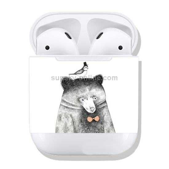 Polar Bear Pattern Wireless Earphones Charging Box Protective Film Sticker for Apple AirPods 1/2 Polar Bear Pattern Wireless Earphones Charging Box Protective Film Sticker for Apple AirPods 1/2