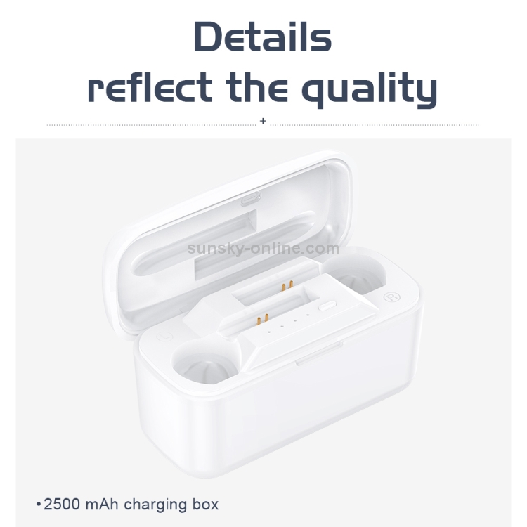 JOYROOM JR-T06 TWS V5.0 Wireless Bluetooth Bilateral Earphones with Charging Case, Support Voice Assistant(White) JOYROOM JR-T06 TWS V5.0 Wireless Bluetooth Bilateral Earphones with Charging Case, Support Voice Assistant(White)
