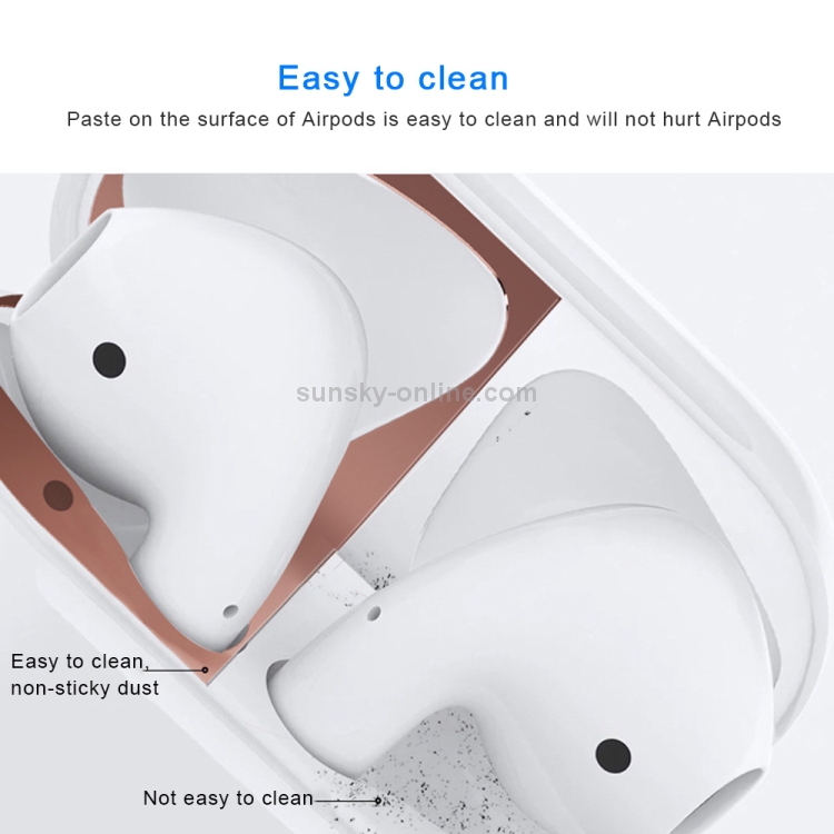 Cherry Pattern Metal Dustproof Protective Sticker for Apple AirPods 1/2(Silver) Cherry Pattern Metal Dustproof Protective Sticker for Apple AirPods 1/2(Silver)