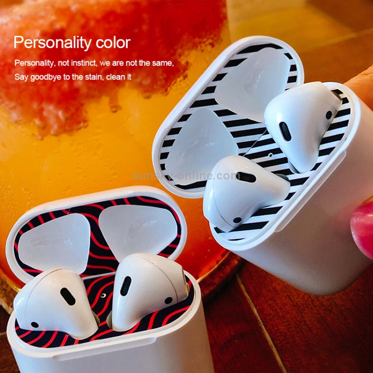Creative Dustproof Protective Sticker for Apple AirPods 1/2 Creative Dustproof Protective Sticker for Apple AirPods 1/2