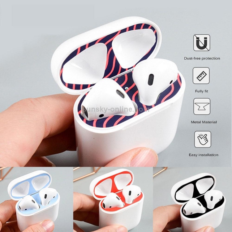 Creative Dustproof Protective Sticker for Apple AirPods 1/2 Creative Dustproof Protective Sticker for Apple AirPods 1/2