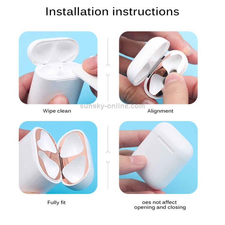 Creative Dustproof Protective Sticker for Apple AirPods 1/2 Creative Dustproof Protective Sticker for Apple AirPods 1/2