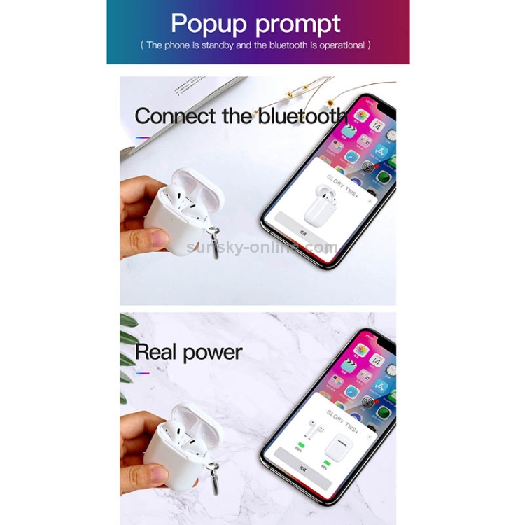 TOTUDESIGN EAUB-024 Glory Series II TWS IPX4 Waterproof Bluetooth 5.0 Wireless Bluetooth Earphone with Charging Box & Hook, Navigator Version (Wreless Charging + Pop-up) TOTUDESIGN EAUB-024 Glory Series II TWS IPX4 Waterproof Bluetooth 5.0 Wireless Bluetooth Earphone with Charging Box & Hook, Navigator Version (Wreless Charging + Pop-up)