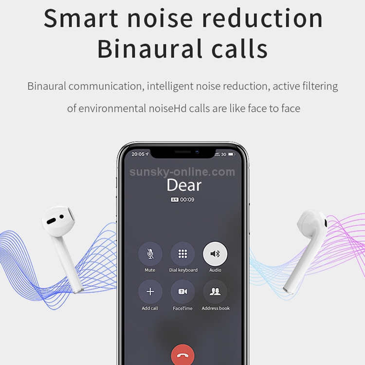 i9 Touch Wireless TWS Sport Bilateral Stereo Bluetooth 5.0 Headset with Charging Box, Touch Version (White) i9 Touch Wireless TWS Sport Bilateral Stereo Bluetooth 5.0 Headset with Charging Box, Touch Version (White)