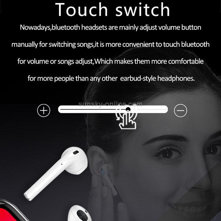 i9 Touch Wireless TWS Sport Bilateral Stereo Bluetooth 5.0 Headset with Charging Box, Touch Version (White) i9 Touch Wireless TWS Sport Bilateral Stereo Bluetooth 5.0 Headset with Charging Box, Touch Version (White)