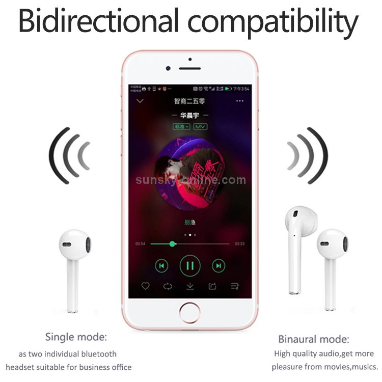 i9 Touch Wireless TWS Sport Bilateral Stereo Bluetooth 5.0 Headset with Charging Box, Touch Version (White) i9 Touch Wireless TWS Sport Bilateral Stereo Bluetooth 5.0 Headset with Charging Box, Touch Version (White)