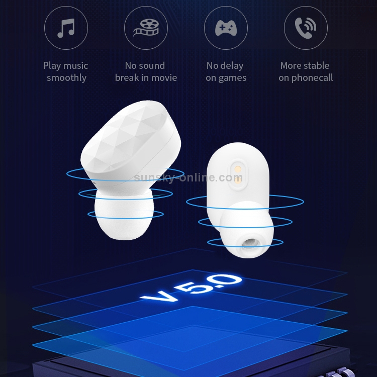 HAMTOD V200 TWS Touch Stereo Wireless Bluetooth Earphone with Charging Box, Support HD Call & Battery Display & Siri HAMTOD V200 TWS Touch Stereo Wireless Bluetooth Earphone with Charging Box, Support HD Call & Battery Display & Siri