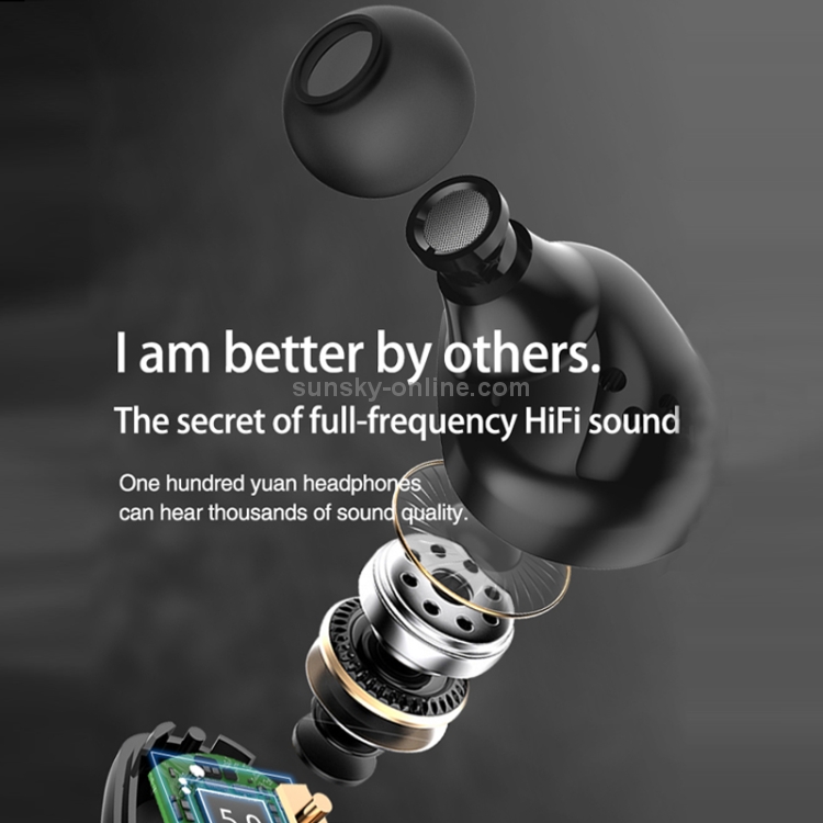 T60 TWS Digital Display Pull-out Switch Bluetooth V5.0 Wireless Earphones(Rose Gold) T60 TWS Digital Display Pull-out Switch Bluetooth V5.0 Wireless Earphones(Rose Gold)
