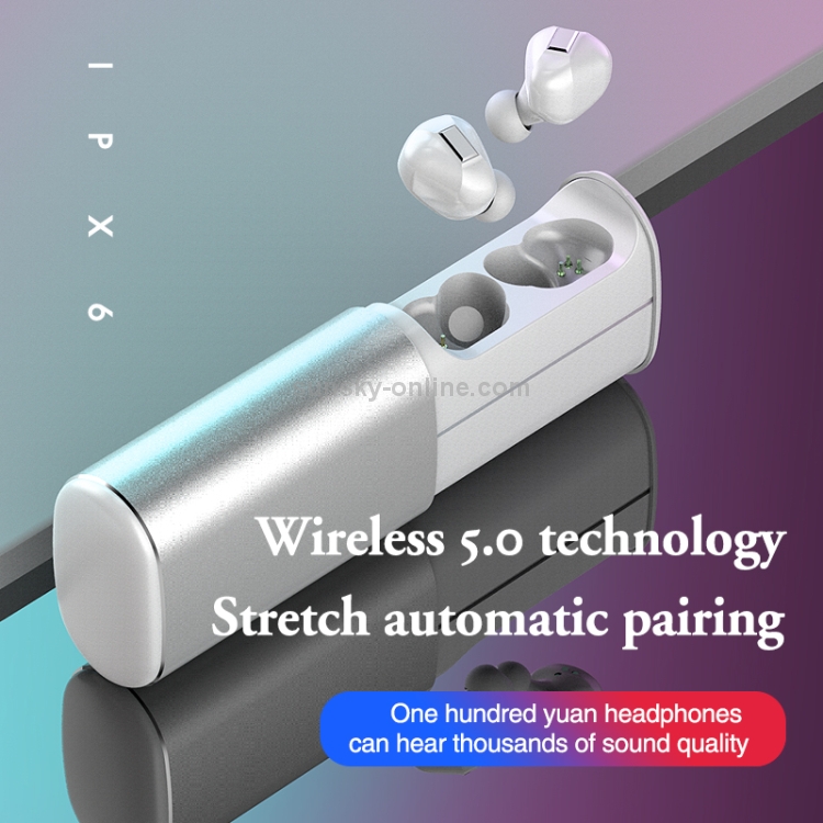 T60 TWS Digital Display Pull-out Switch Bluetooth V5.0 Wireless Earphones(Rose Gold) T60 TWS Digital Display Pull-out Switch Bluetooth V5.0 Wireless Earphones(Rose Gold)
