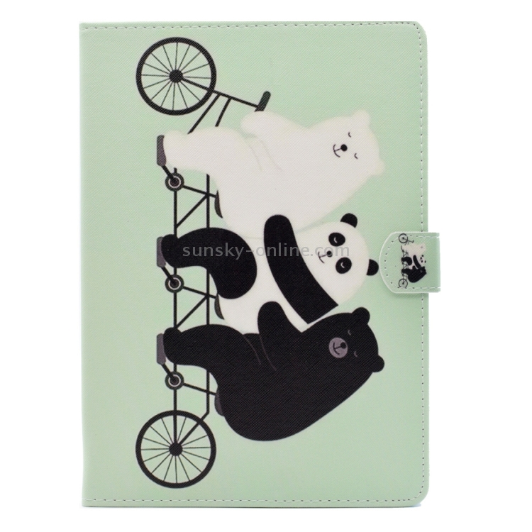For iPad Air 2 / iPad 6 Cute Bear Pattern Horizontal Flip Leather Case with Holder & Card Slots & Wallet For iPad Air 2 / iPad 6 Cute Bear Pattern Horizontal Flip Leather Case with Holder & Card Slots & Wallet