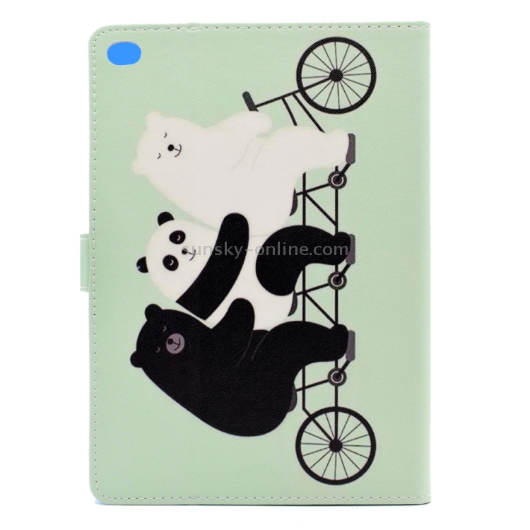 For iPad Air 2 / iPad 6 Cute Bear Pattern Horizontal Flip Leather Case with Holder & Card Slots & Wallet For iPad Air 2 / iPad 6 Cute Bear Pattern Horizontal Flip Leather Case with Holder & Card Slots & Wallet