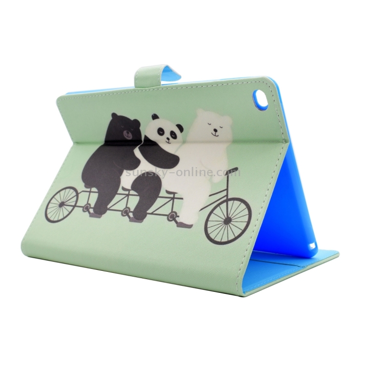 For iPad Air 2 / iPad 6 Cute Bear Pattern Horizontal Flip Leather Case with Holder & Card Slots & Wallet For iPad Air 2 / iPad 6 Cute Bear Pattern Horizontal Flip Leather Case with Holder & Card Slots & Wallet