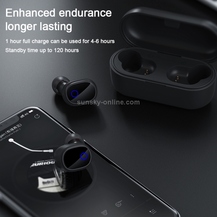 KUULAA KL-YP01 Bluetooth Earphone TWS Wireless Headset Bluetooth 5.0 Handsfree Sport Earphones with Charging Box(Black) KUULAA KL-YP01 Bluetooth Earphone TWS Wireless Headset Bluetooth 5.0 Handsfree Sport Earphones with Charging Box(Black)
