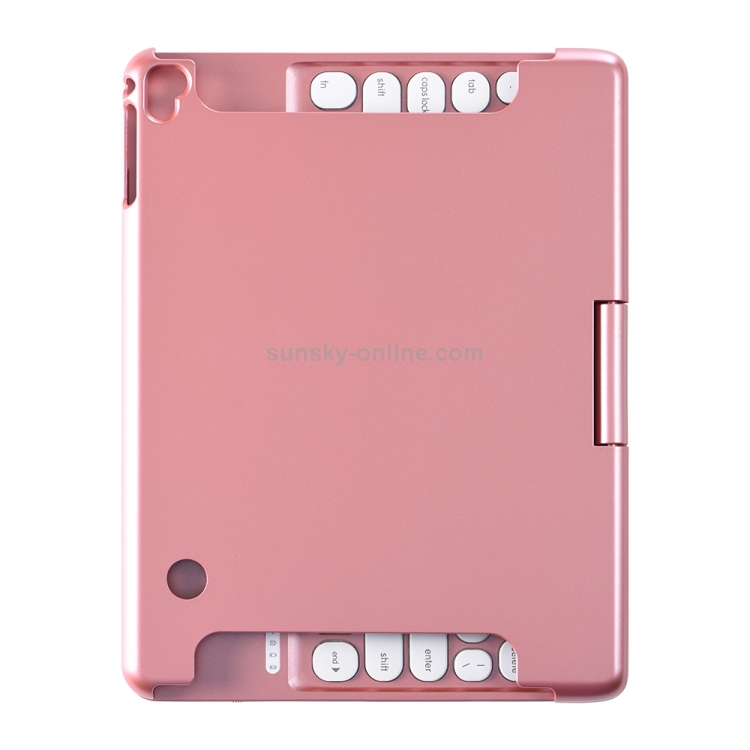 Q5 For iPad 2017 & 2018 / Pro 9.7 / Air 2 / Air Rotating Colorful Glowing Plastic Dot Bluetooth Keyboard (Rose Gold) Q5 For iPad 2017 & 2018 / Pro 9.7 / Air 2 / Air Rotating Colorful Glowing Plastic Dot Bluetooth Keyboard (Rose Gold)