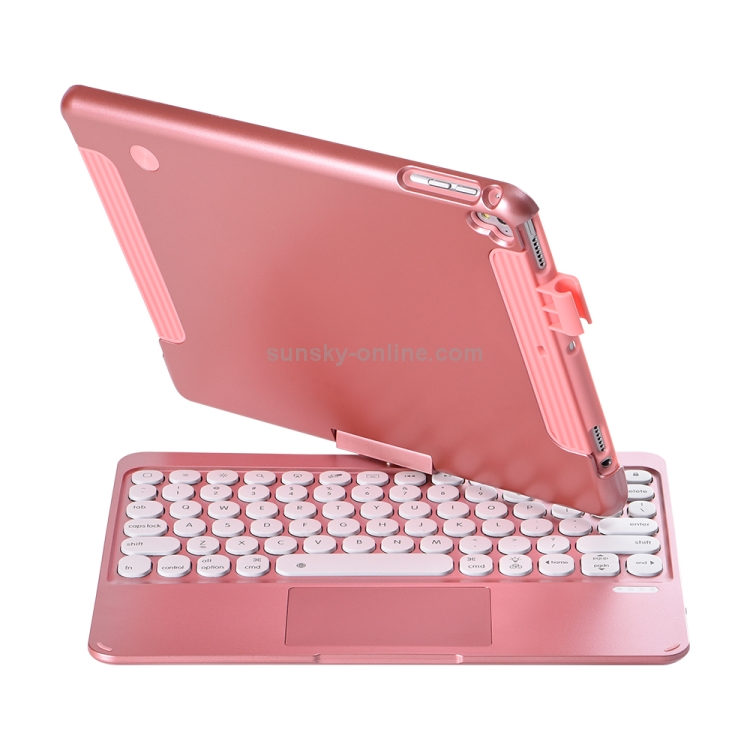 Q5 For iPad 2017 & 2018 / Pro 9.7 / Air 2 / Air Rotating Colorful Glowing Plastic Dot Bluetooth Keyboard (Rose Gold) Q5 For iPad 2017 & 2018 / Pro 9.7 / Air 2 / Air Rotating Colorful Glowing Plastic Dot Bluetooth Keyboard (Rose Gold)