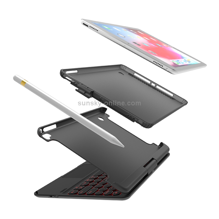 Q5 For iPad 2017 & 2018 / Pro 9.7 / Air 2 / Air Rotating Colorful Glowing Plastic Dot Bluetooth Keyboard (Rose Gold) Q5 For iPad 2017 & 2018 / Pro 9.7 / Air 2 / Air Rotating Colorful Glowing Plastic Dot Bluetooth Keyboard (Rose Gold)