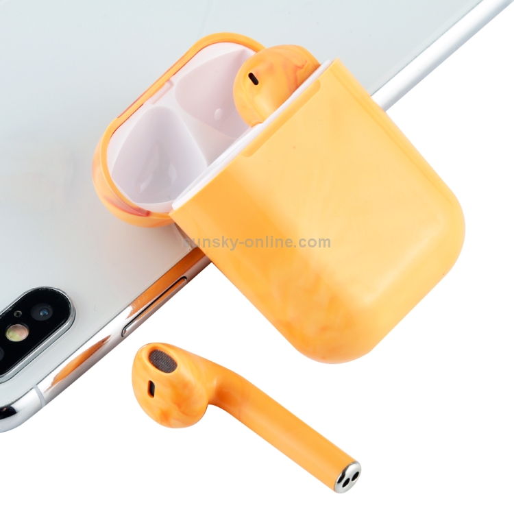 InPods 12 TWS Bluetooth 5.0 Marble Pattern Wireless Bluetooth Earphone with Magnetic Attraction Charging Box, Support Touch & Bilateral Call(Yellow) InPods 12 TWS Bluetooth 5.0 Marble Pattern Wireless Bluetooth Earphone with Magnetic Attraction Charging Box, Support Touch & Bilateral Call(Yellow)