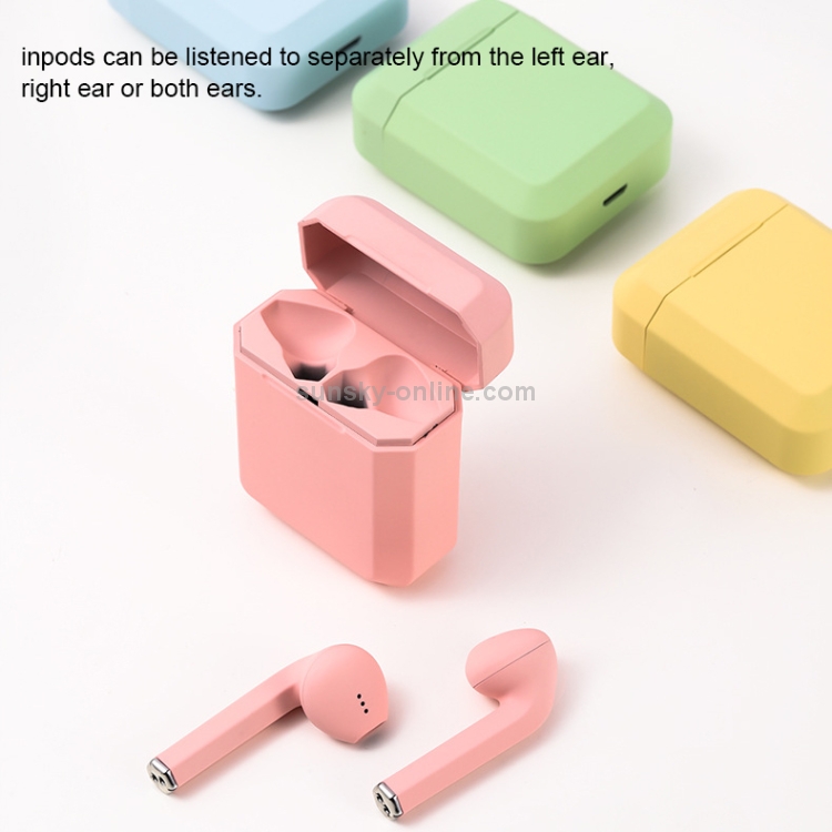 InPods 2 TWS V5.0 Wireless Bluetooth HiFi Headset with Charging Case, Support Auto Pairing & Touch Control (White)