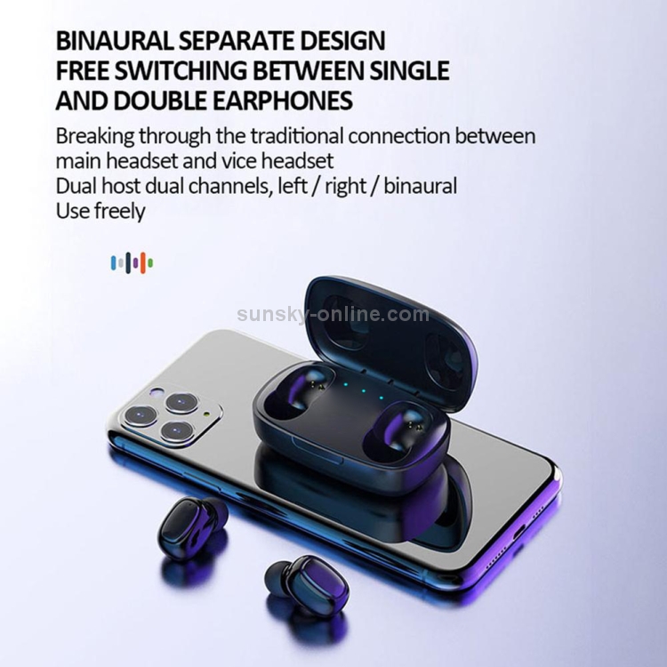 T10 TWS Bluetooth 5.0 Touch Wireless Bluetooth Earphone with Magnetic Attraction Charging Box & LED Display, Support Siri & HD Call(Black) T10 TWS Bluetooth 5.0 Touch Wireless Bluetooth Earphone with Magnetic Attraction Charging Box & LED Display, Support Siri & HD Call(Black)