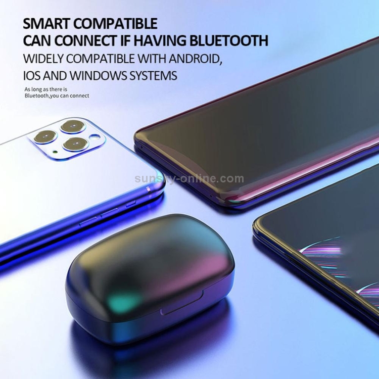 T10 TWS Bluetooth 5.0 Touch Wireless Bluetooth Earphone with Magnetic Attraction Charging Box & LED Display, Support Siri & HD Call(Black) T10 TWS Bluetooth 5.0 Touch Wireless Bluetooth Earphone with Magnetic Attraction Charging Box & LED Display, Support Siri & HD Call(Black)