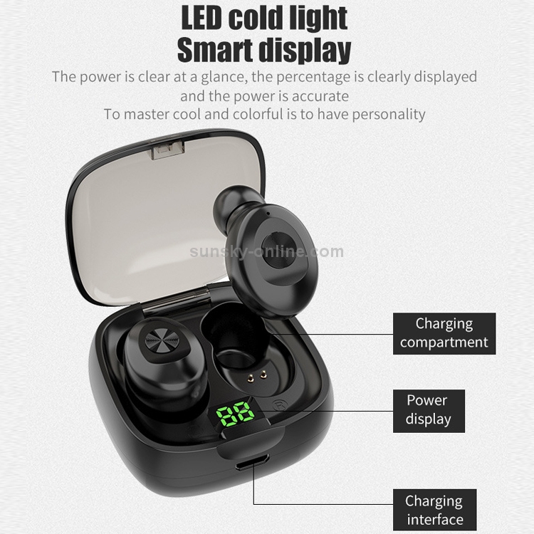 XG-8 TWS Digital Display Touch Bluetooth Earphone with Magnetic Charging Box(White) XG-8 TWS Digital Display Touch Bluetooth Earphone with Magnetic Charging Box(White)
