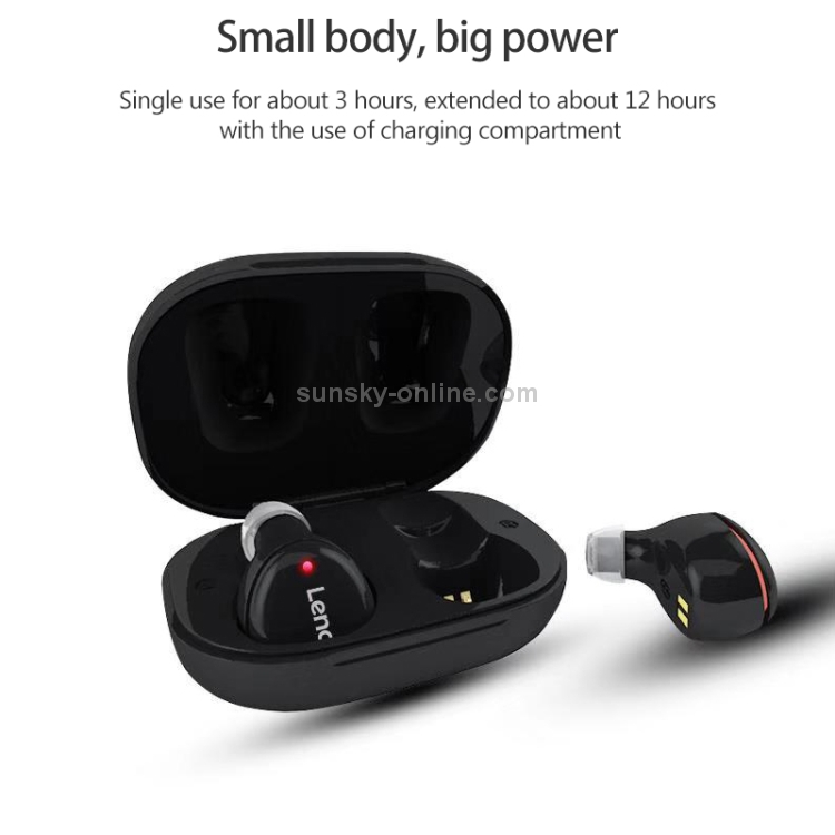 Original Lenovo S3 TWS Mini Wireless Bluetooth 5.0 Earphone Black