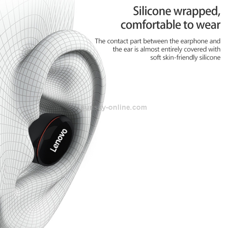 Original Lenovo S3 TWS Mini Wireless Bluetooth 5.0 Earphone Black